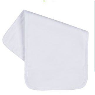 Plain Burp Cloth - White Baby Accessories Blanks Boutique Default Title  