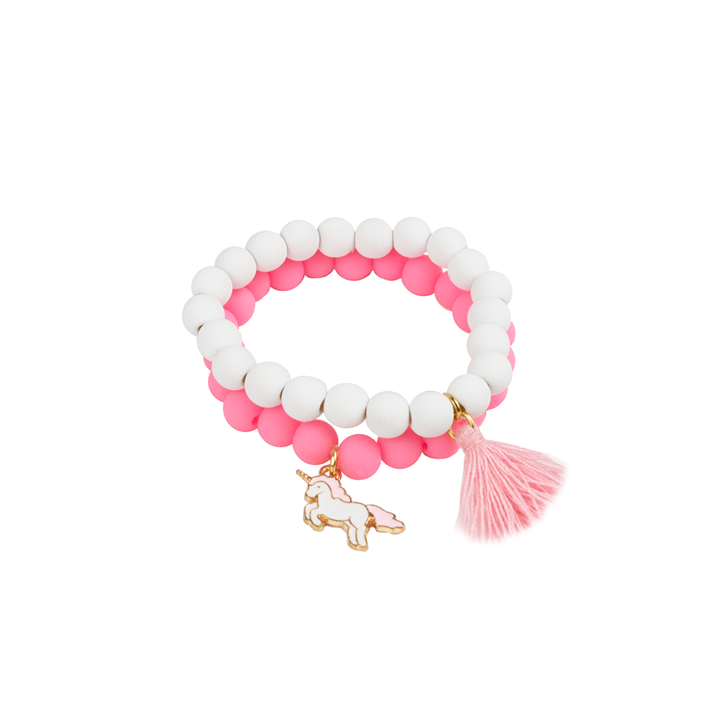 Pretty Pastel Soft Touch Bracelets Accessories Great Pretenders Pink Unicorn  