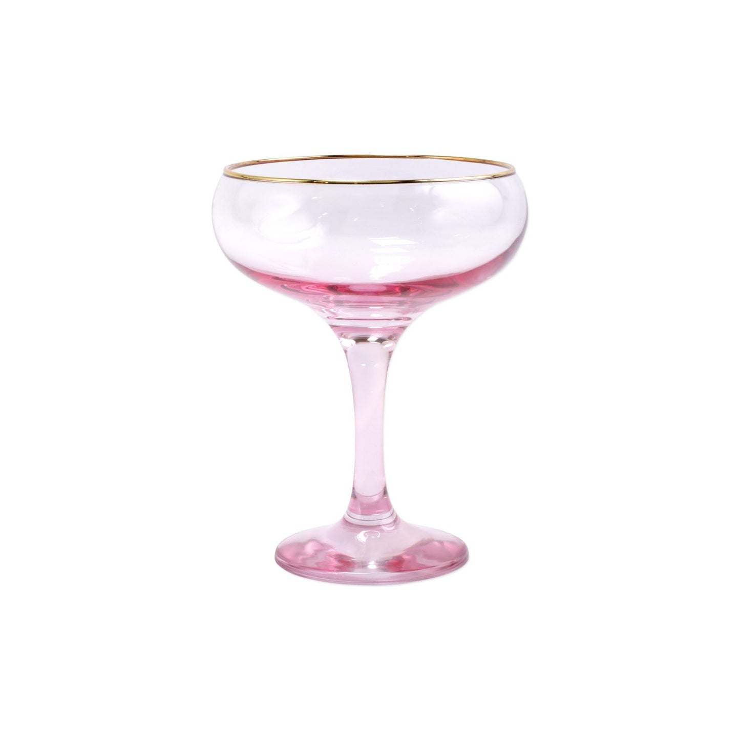 Rainbow Pink Coupe Champagne Glass Home Decor Vietri   