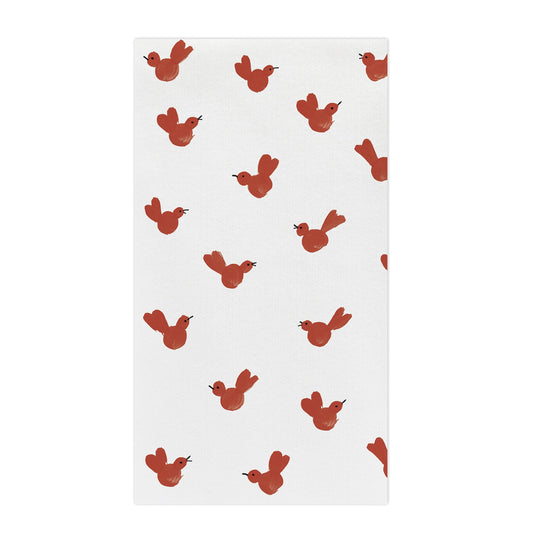 Papersoft Napkins Red Bird Guest Towels (Pack of 20) Home Decor Vietri   
