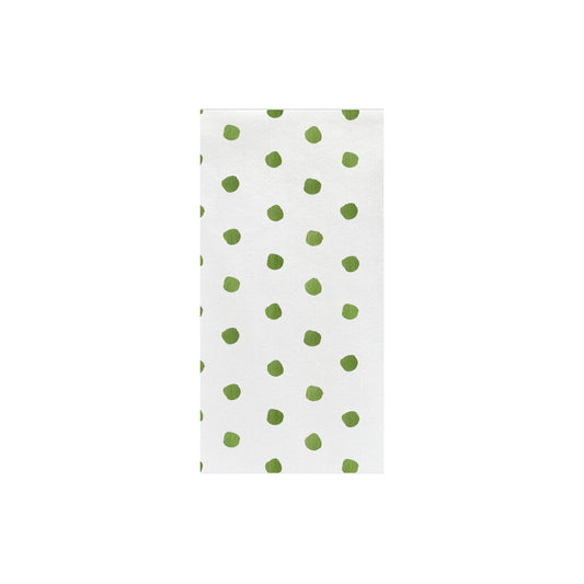 Papersoft Napkins Green Dot Guest Towels (Pack of 20) Home Decor Vietri   