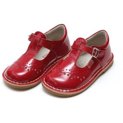 Ruthie Stitched Mary Jane - Patent Red Girls Shoes L'Amour   
