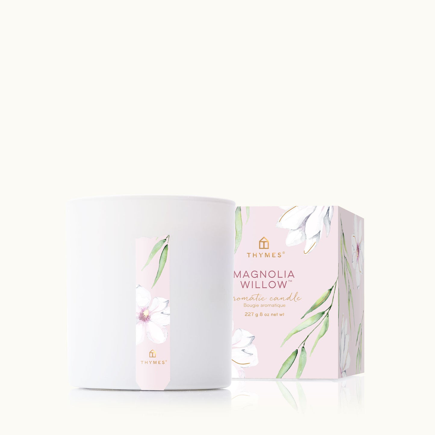 Magnolia Willow Poured Candle Gifts Thymes   
