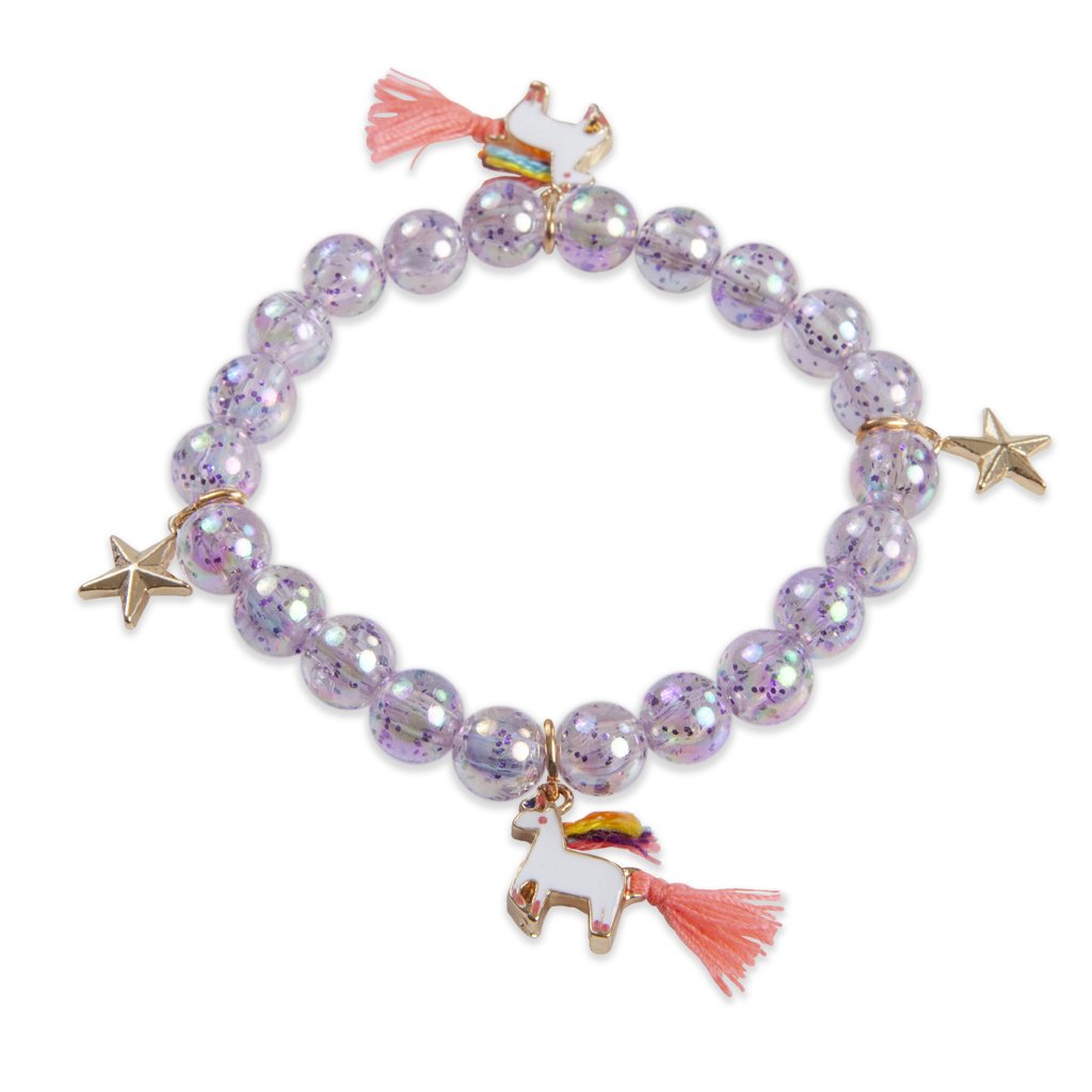 Purple Unicorn Star Bracelet Accessories Great Pretenders   