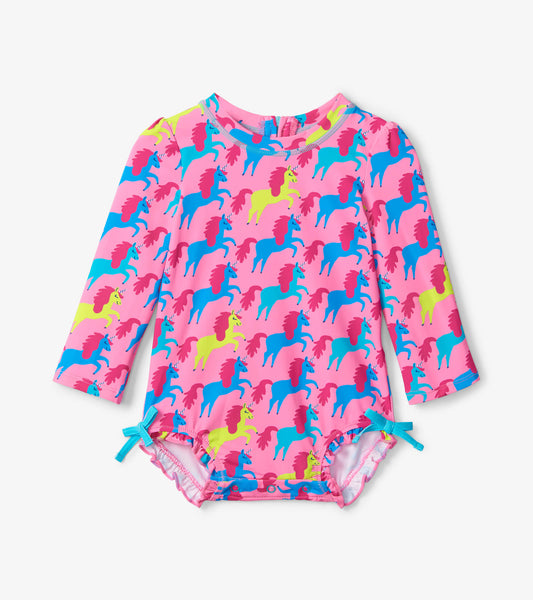 Rock Star Unicorn Baby Rashguard Swimsuit Clothing Hatley   