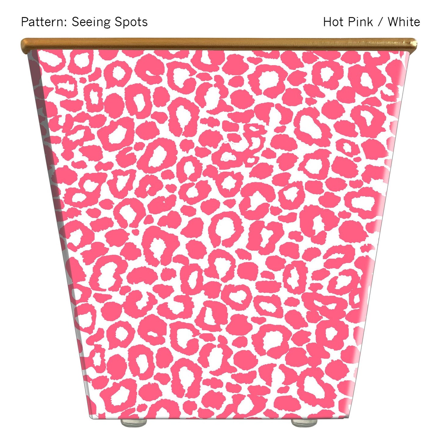 Seeing Spots Hot Pink & White Cachepot Candle Gifts Hedge Farm   