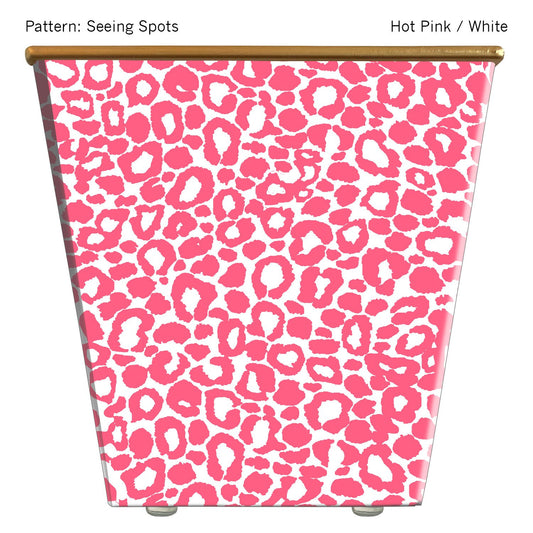 Seeing Spots Hot Pink & White Cachepot Candle Candles Hedge Farm   