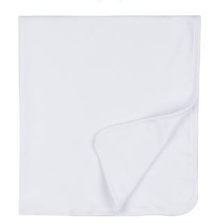 Plain Infant Blanket - White Baby Accessories Blanks Boutique Default Title  