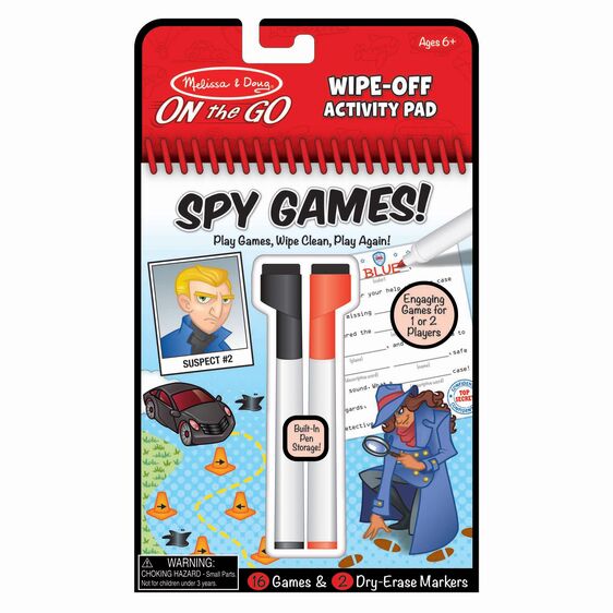 Wipe-Off Activity Pad - Spy Gifts Melissa & Doug   