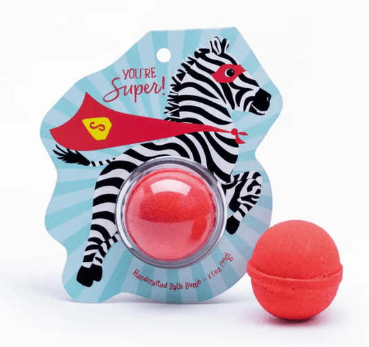 Zebra Bath Bomb Bath Cait and Co.